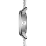 Tissot Le Locle Automatic Diamonds Mother of Pearl Black Dial Silver Steel Strap Watch For Women - T006.207.11.126.00