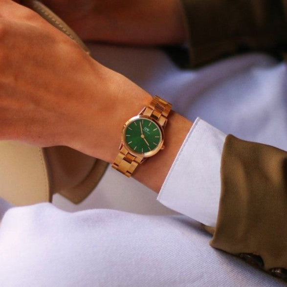 Orologio Daniel Wellington Iconic Link con quadrante verde