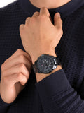 Tommy Hilfiger Decker Chronograph Blue Dial Blue Steel Strap Watch for Men - 1791560