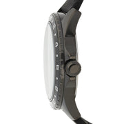 Guess Odyssey Quartz Black Dial Black Silicone Strap Watch For Men - W1108G3