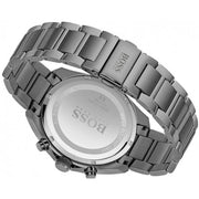 Hugo Boss Distinct Chronograph Grey Dial Grey Steel Strap Watch for Men - 1513858