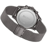 Hugo Boss Associate Grey Dial Grey Mesh Bracelet Watch for Men - 1513870