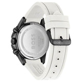 Hugo Boss Admiral Black Dial White Rubber Strap Watch for Men - 1513966