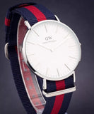 Daniel Wellington Classic Oxford White Dial Two Tone Nylon Strap Watch For Men - DW00100015