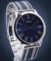 Guess Richmond Blue Dial Two Tone Mesh Bracelet Watch for Men - W1179G1