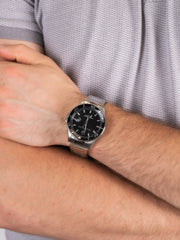 Maserati SFIDA Quartz Black Dial Stainless Steel Watch For Men - R8853140002