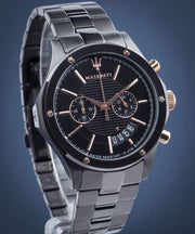Maserati Circuito Black Dial Black Steel Strap Watch For Men - R8873627001