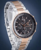 Maserati SFIDA Black Dial Two Tone Steel Strap Watch For Men - R8873640014