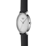 Tissot T Classic Everytime Jam Tangan Tali Kulit Hitam Dial Putih Besar Untuk Pria - T109.610.16.031.00