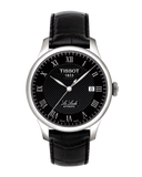 Jam Tangan Pria Tissot T Classic Le Locle Automatic Black Dial Black Leather Strap - T41.1.423.53