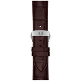 Tissot Luxury Powermatic 80 Silver Dial Brown Leather Strap Watch Untuk Pria - T086.407.16.031.00