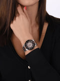 Michael Kors Runway Quartz Black Dial Two Tone Steel Strap Watch For Women - MK6960