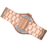 Michael Kors Lennox Three Hand Rose Gold Dial Rose Gold Steel Strap Watch For Women - MK7230