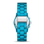 Michael Kors Runway Limited Edition Blue Dial Blue Steel Strap Watch for Women - MK7479LE