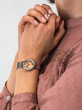 Fossil Virginia Rose Gold Dial Two Tone Steel Strap Watch for Women - ES3405