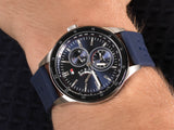 Tommy Hilfiger Austin Quartz Blue Dial Blue Rubber Strap Watch for Men - 1791635