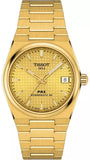 Tissot PRX Powermatic 80 Gold Dial Gold Steel Strap Watch for Men - T137.207.33.021.00