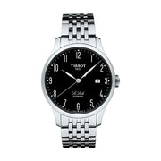 Tissot T Classic Powermatic 80 Black Dial Silver Steel Strap Watch For Men - T41.1.483.52