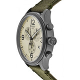 Tissot T Sport Chrono XL Beige Dial Green Nylon Strap Watch for Men - T116.617.37.267.00