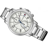 Tommy Hilfiger Claudia White Dial Silver Steel Strap Watch for Women - 1781819