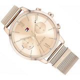 Tommy Hilfiger Blake Quartz Gold Dial Gold Mesh Bracelet Watch for Women - 1782303