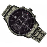 Tommy Hilfiger Quartz Black Dial Black Steel Strap Watch for Men - 1791634