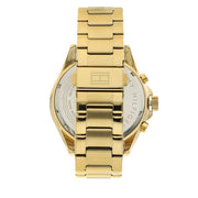 Tommy Hilfiger Luke Chronograph White Dial Gold Steel Strap Watch for Men - 1791121