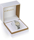 Versace Virtus Quartz White Dial Silver Steel Strap Watch For Women - VET300621