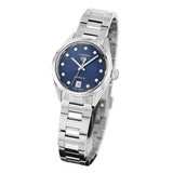 Tag Heuer Carrera Diamonds Blue Dial Silver Steel Strap Watch for Women - WBN2413.BA0621