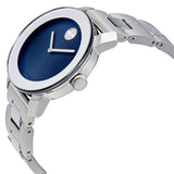 Movado Bold Blue Dial Silver Steel Strap Watch for Women - 3600396