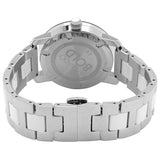 Movado Bold Ceramic Silver Dial Silver Steel Strap Watch for Women - 3600638