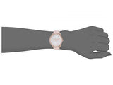 Fossil Tailor Quartz White Dial Pink Leather Strap Watch for Women - ES4393