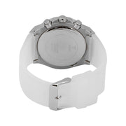 Guess Poseidon Chronograph Rainbow Dial White Silicone Strap Watch For Men - GW0425G4