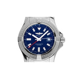 Breitling Avenger Automatic GMT 45 Blue Dial Silver Steel Strap Watch for Men - A32395101C1A1