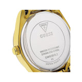 Guess Luna Diamonds Black Dial Gold Steel Strap Watch for Women - GW0307L2