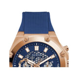 Guess Third Gear Analog Blue Dial Blue Rubber Strap Watch for Men - GW0334G3