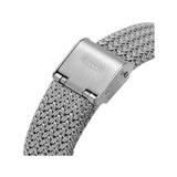 Guess Soiree Diamonds Silver Dial Silver Mesh Bracelet Watch for Women - GW0402L1