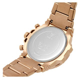 Guess Fusion Chronograph Rose Gold Dial Rose Gold Steel Strap Watch for Women - GW0552L3