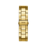 Guess G-Twist Gold Dial Gold Steel Strap Watch for Women - W1082L2