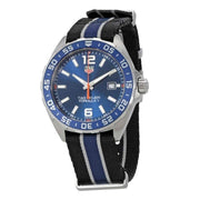 Tag Heuer Formula 1 Quartz Blue Dial Two Tone NATO Strap Watch for Men - WAZ1010.FC8197