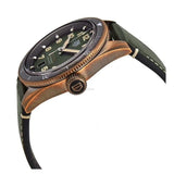 Jam Tangan Pria Tag Heuer Autavia Calibre 5 Automatic Olive Green Dial Green Leather Strap - WBE5190.FC8268