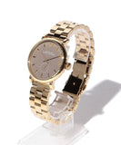 Marc Jacobs Baker Grey Dial Gold Stainless Steel Strap Watch for Women - MBM3281