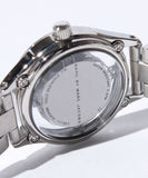 Marc Jacobs Tether Silver Transparent Dial Stainless Steel Strap Watch for Women - MBM3416