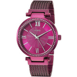 Guess Soho Pink Dial Pink Mesh Bracelet Watch For Women - W0638L6