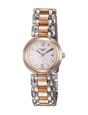 Longines PrimaLuna Quartz White Dial Two Tone Steel Strap Watch for Women - L8.110.5.16.6