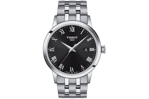 Tissot Classic Dream Black Dial Silver Steel Strap Watch For Men - T129.410.11.053.00