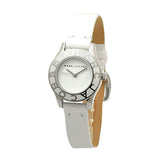 Marc Jacobs Blade White Dial White Leather Strap Watch for Women - MBM1097