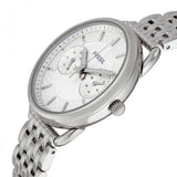 Fossil Tailor Silver Dial Silver Steel Strap Watch for Women - ES3712