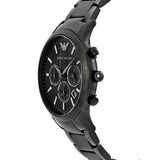 Emporio Armani Classic Chronograph Black Dial Black Stainless Steel Strap Watch For Men - AR2453