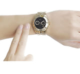 Marc Jacobs Blade Black Dial Gold Stainless Steel Watch for Women - MBM3309